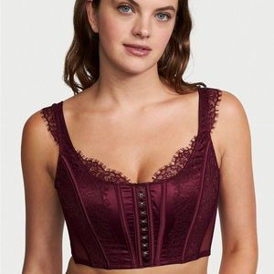 Bustier Bra  Victoria Secret Size M-DD Dream Angels NWT Plum Color